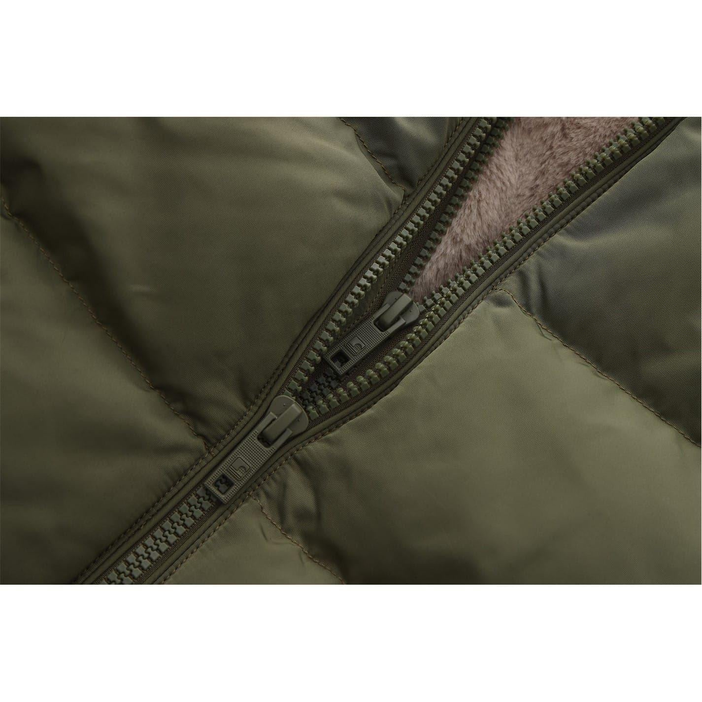 Khaki Green - Lifestyle - SoulCal Womens-Ladies Bubble Puffer Jacket