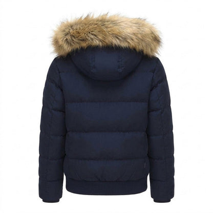 Navy - Back - SoulCal Womens-Ladies Bubble Puffer Jacket