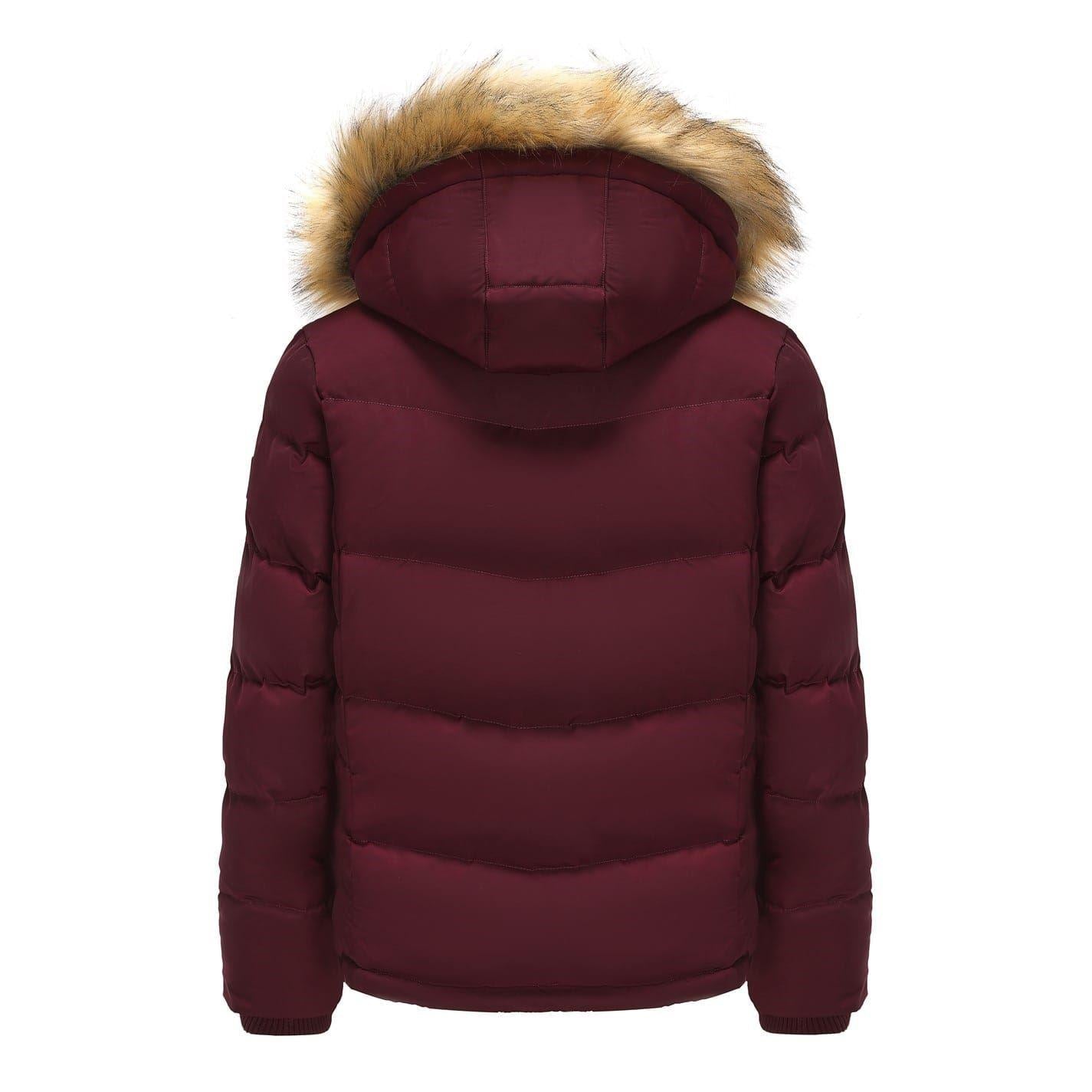 Burgundy - Back - SoulCal Womens-Ladies Bubble Puffer Jacket