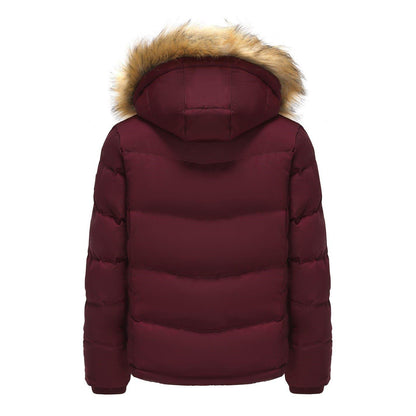 Burgundy - Back - SoulCal Womens-Ladies Bubble Puffer Jacket