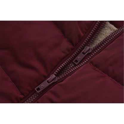 Burgundy - Lifestyle - SoulCal Womens-Ladies Bubble Puffer Jacket