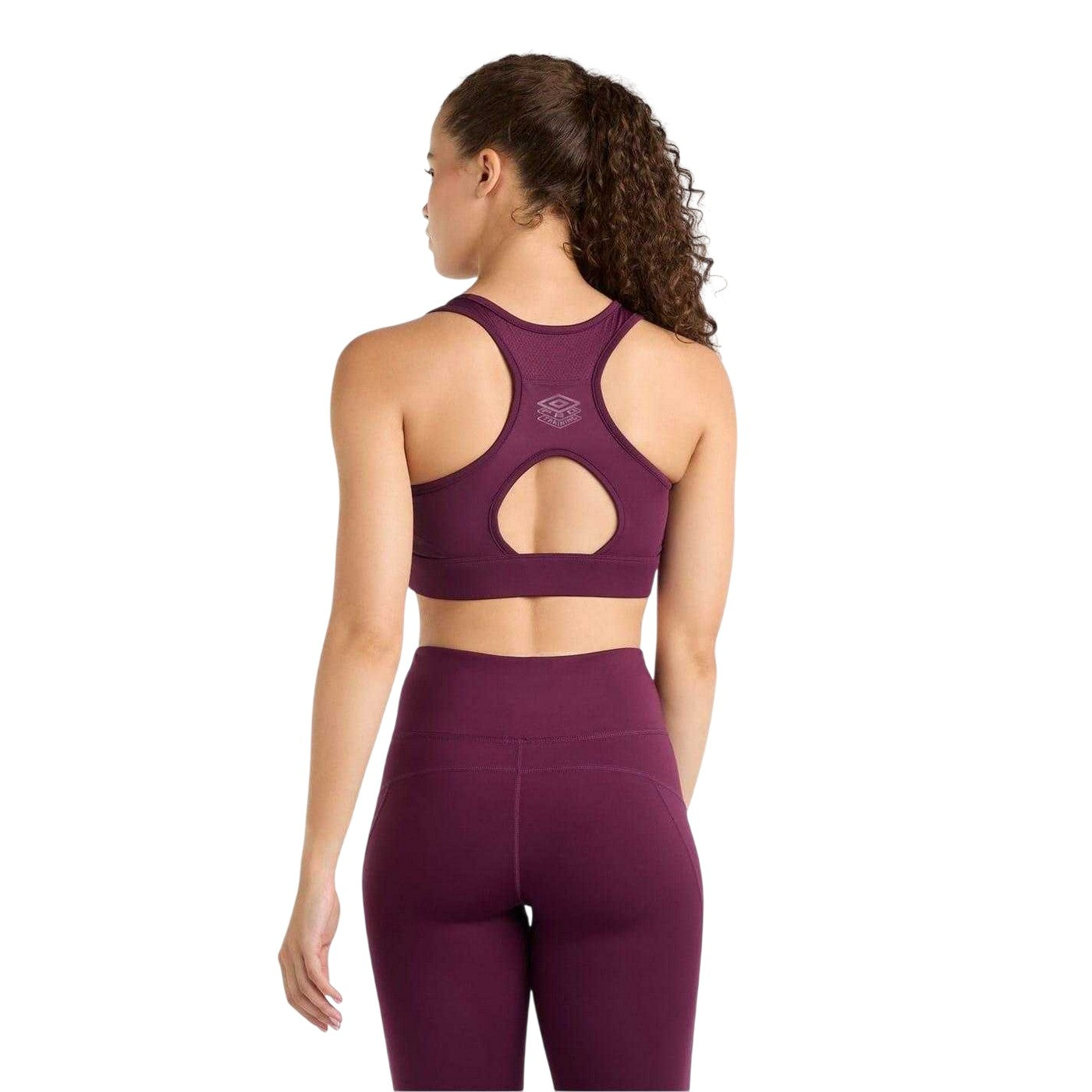 Potent Purple - Back - Umbro Womens-Ladies Training Sports Bra