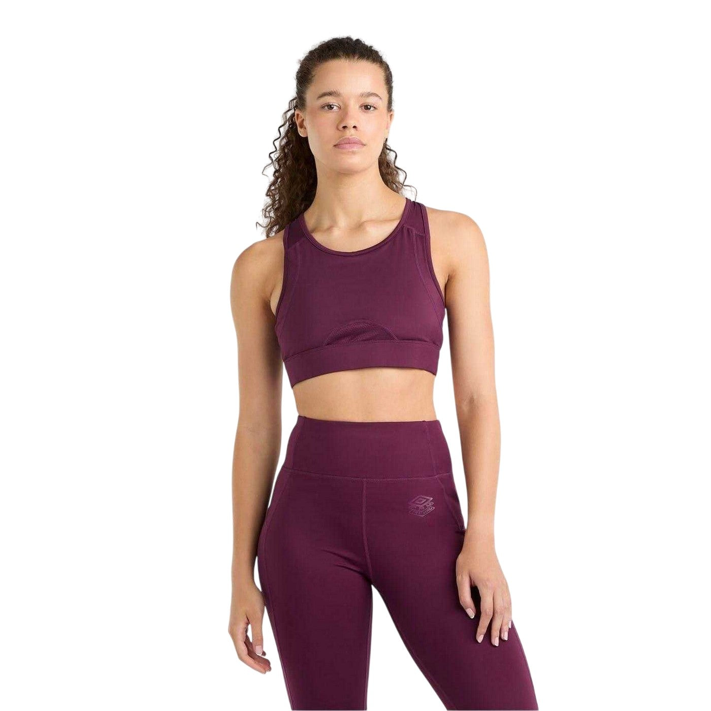 Potent Purple - Side - Umbro Womens-Ladies Training Sports Bra