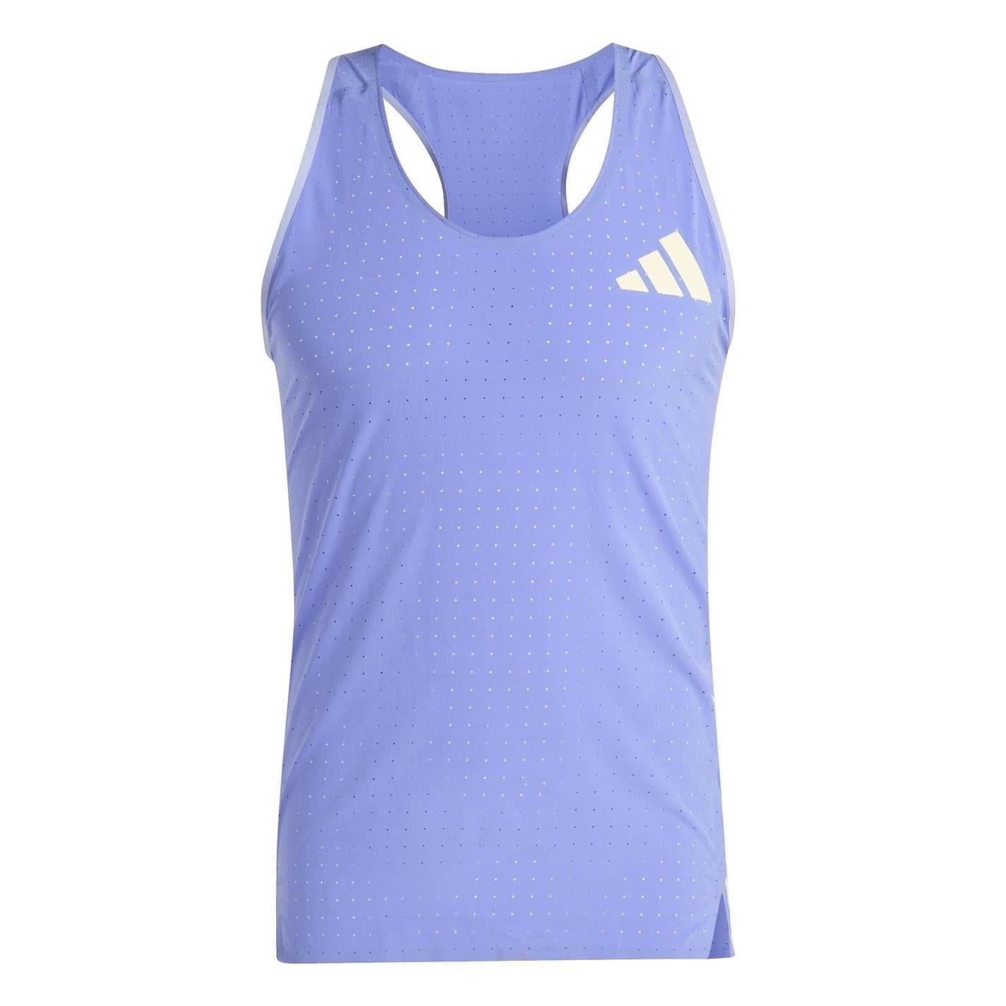 Cobalt Blue - Front - Adidas Mens Adizero Vest Top