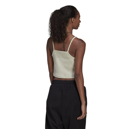 Botanical Garden - Back - Adidas Womens-Ladies Studio Lounge Ribbed Tank Top