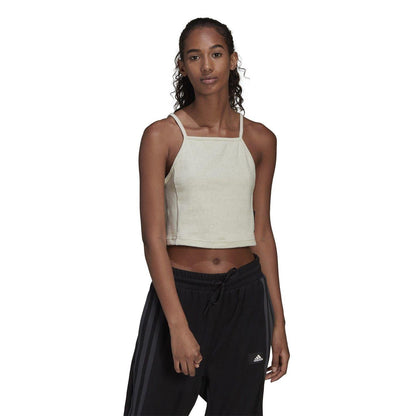 Botanical Garden - Lifestyle - Adidas Womens-Ladies Studio Lounge Ribbed Tank Top
