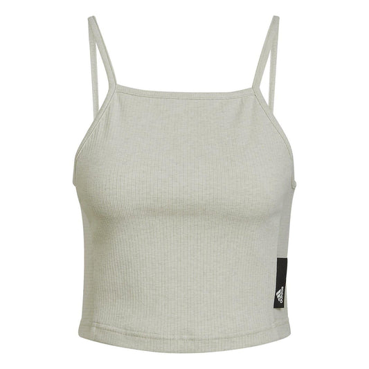Botanical Garden - Front - Adidas Womens-Ladies Studio Lounge Ribbed Tank Top