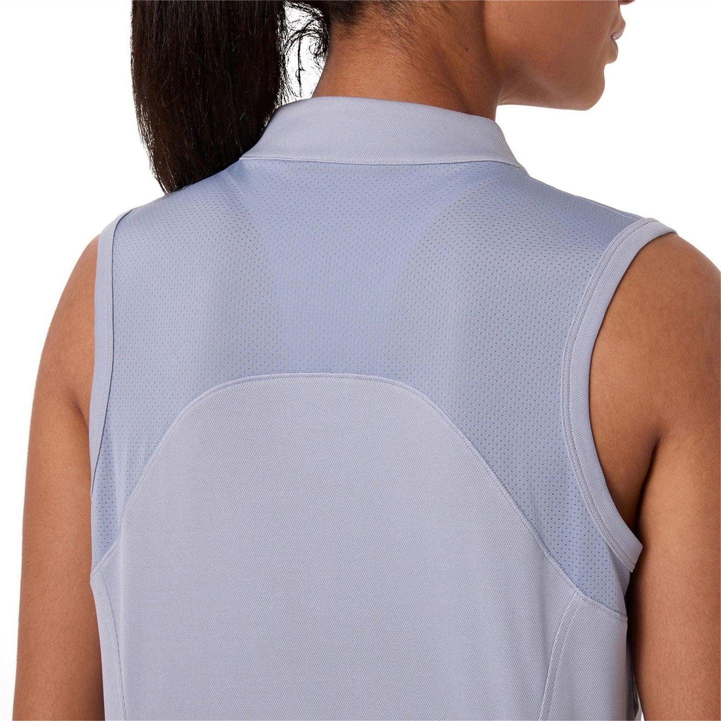 Grey Blue - Side - Asics Womens-Ladies Vest Top