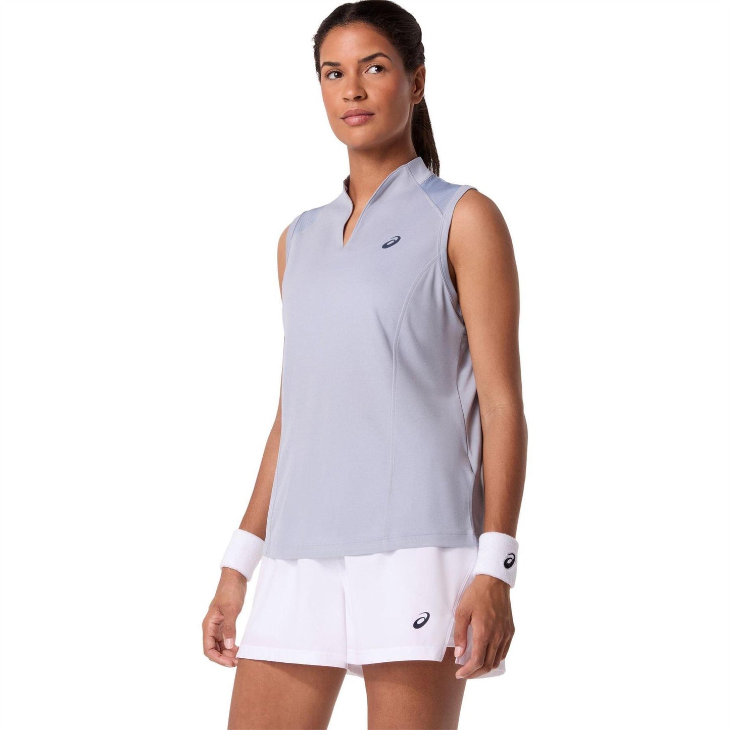Grey Blue - Front - Asics Womens-Ladies Vest Top