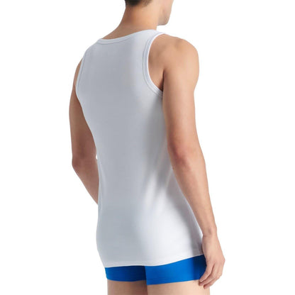 White - Lifestyle - Adidas Mens Relaxed Fit Tank Top (Pack of 2)
