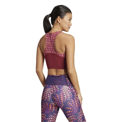 Noble Navy - Back - Adidas Womens-Ladies Adizero Crop Top