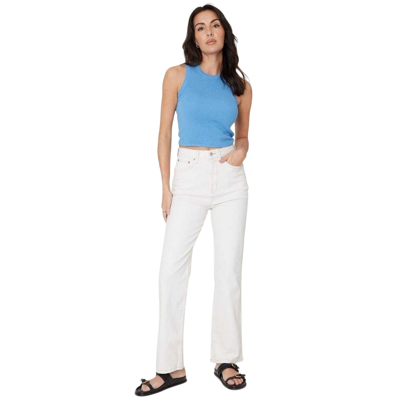 Blue - Lifestyle - Be You Womens-Ladies Fitted Vest Top