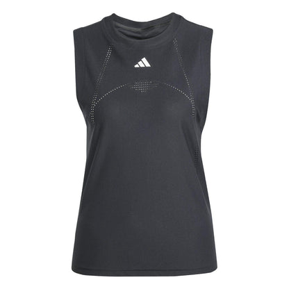 Black - Front - Adidas Womens-Ladies Regular Tennis Vest Top