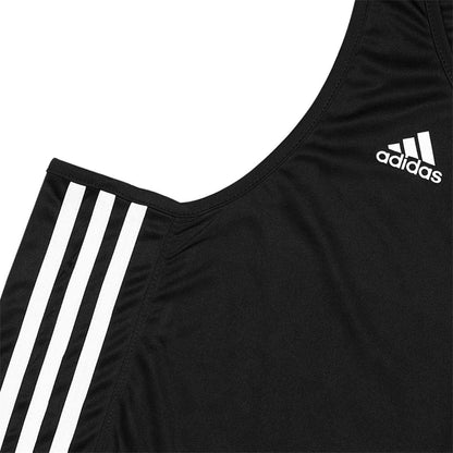 Black - Pack Shot - Adidas Unisex Adult 3 Stripes Lightweight Boxing Vest