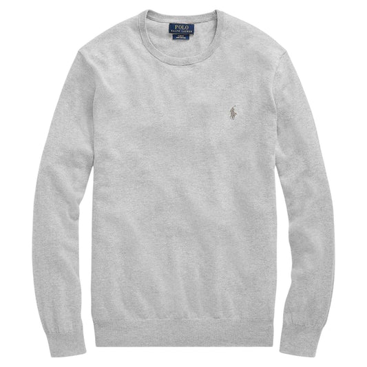 Heather - Front - Ralph Lauren Mens Pima Crew Neck Sweatshirt