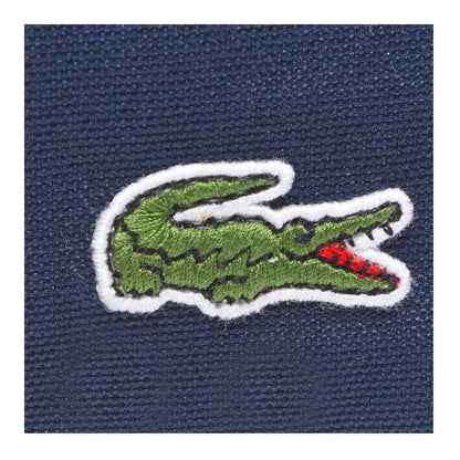 Navy - Back - Lacoste Vertical Canvas Camera Bag