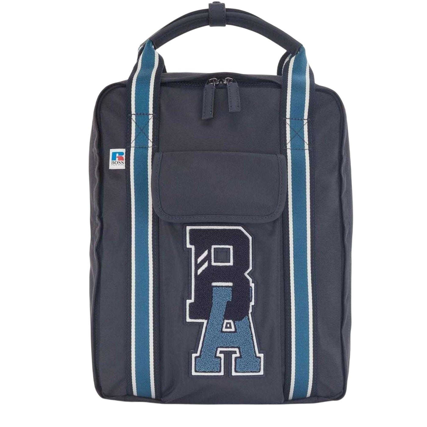 Navy - Front - Boss X Russel Backpack