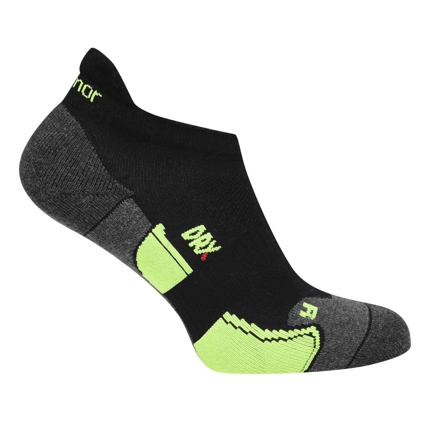 Black - Back - Karrimor Mens Running Ankle Socks (Pack of 2)