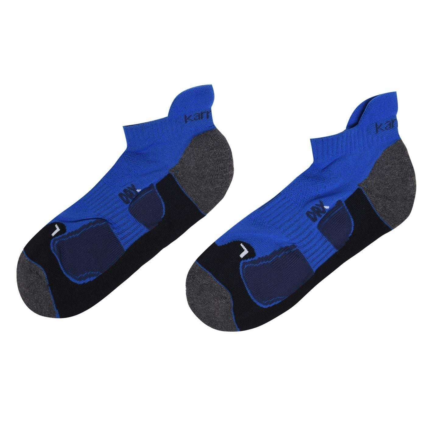 Blue-Navy - Front - Karrimor Mens Running Ankle Socks (Pack of 2)