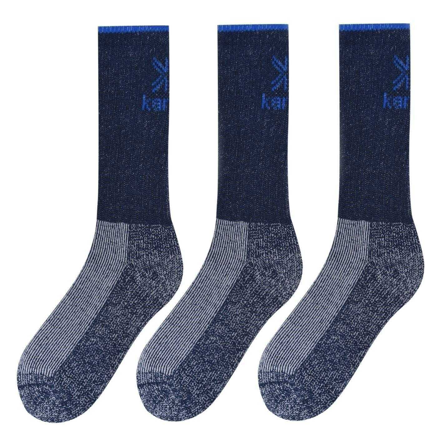 Navy - Front - Karrimor Mens Heavyweight Boot Socks (Pack of 3)