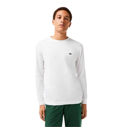 White - Pack Shot - Lacoste Mens Long-Sleeved T-Shirt