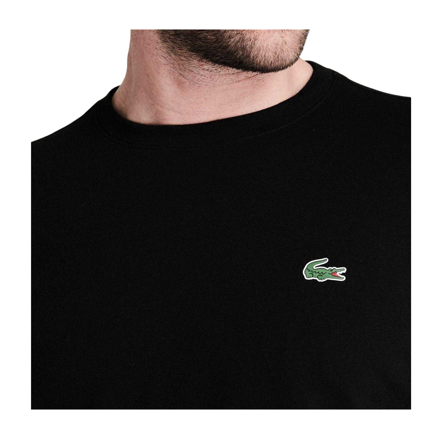 Black - Lifestyle - Lacoste Mens Long-Sleeved T-Shirt