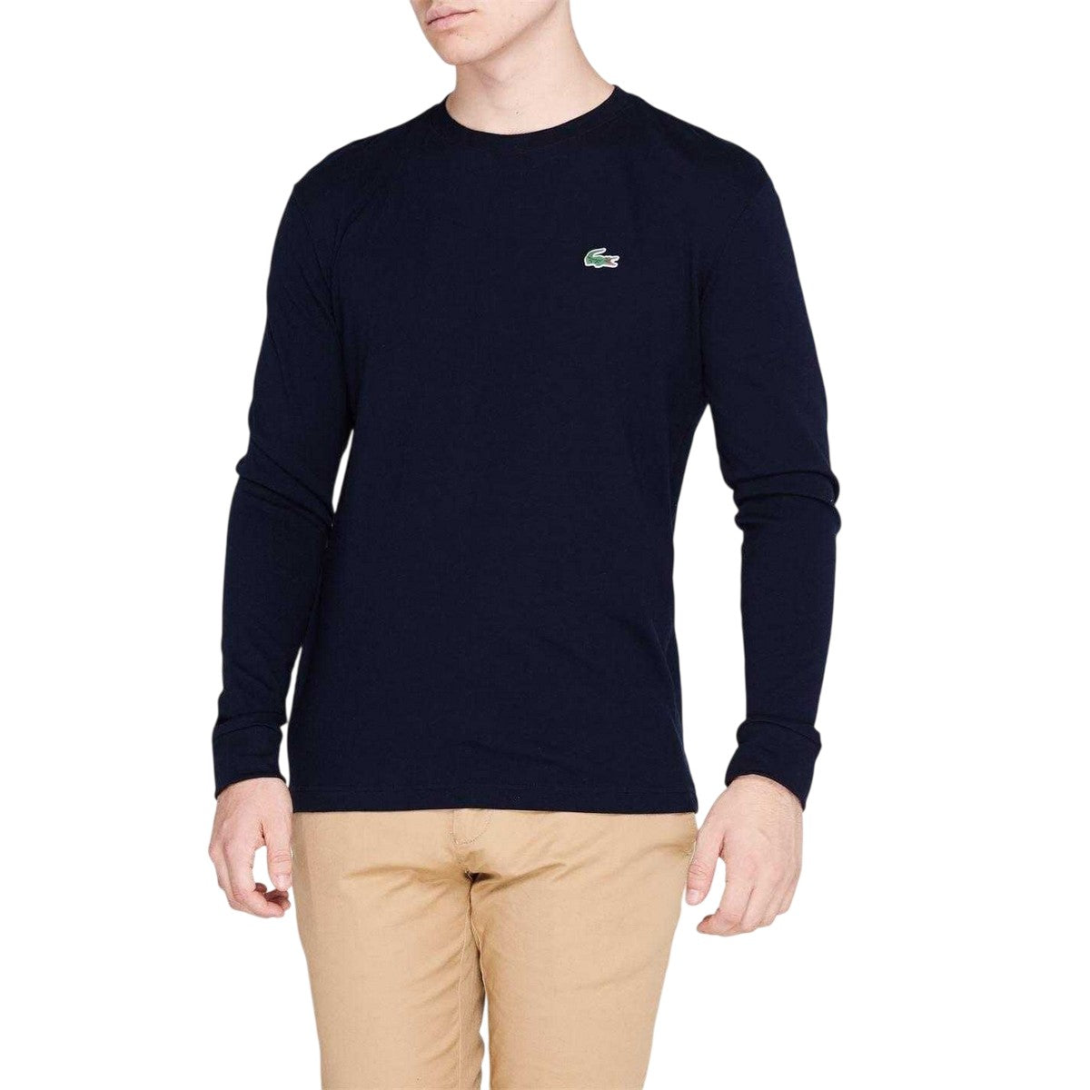 Navy - Lifestyle - Lacoste Mens Long-Sleeved T-Shirt