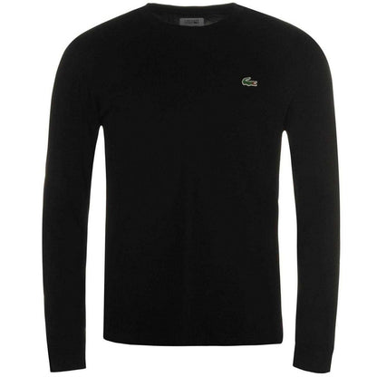 Black - Front - Lacoste Mens Long-Sleeved T-Shirt
