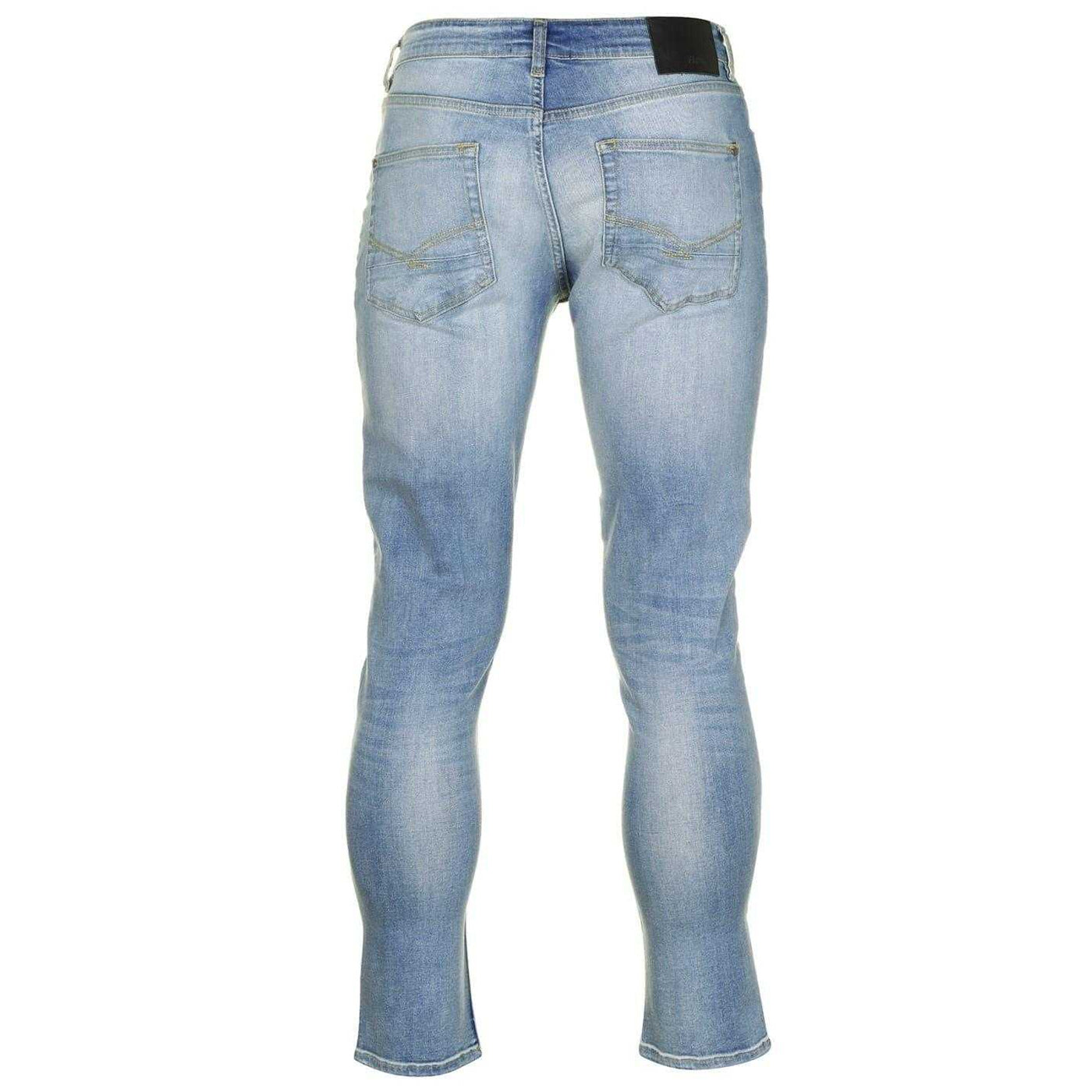 Bleach Wash - Back - Firetrap Mens Denim Skinny Jeans