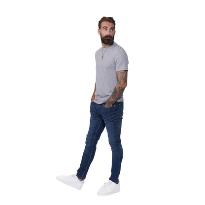 Dark Wash - Front - Firetrap Mens Denim Skinny Jeans