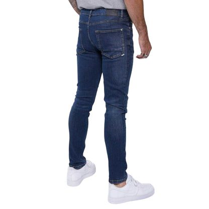 Dark Wash - Back - Firetrap Mens Denim Skinny Jeans