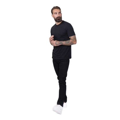 Black - Pack Shot - Firetrap Mens Denim Skinny Jeans