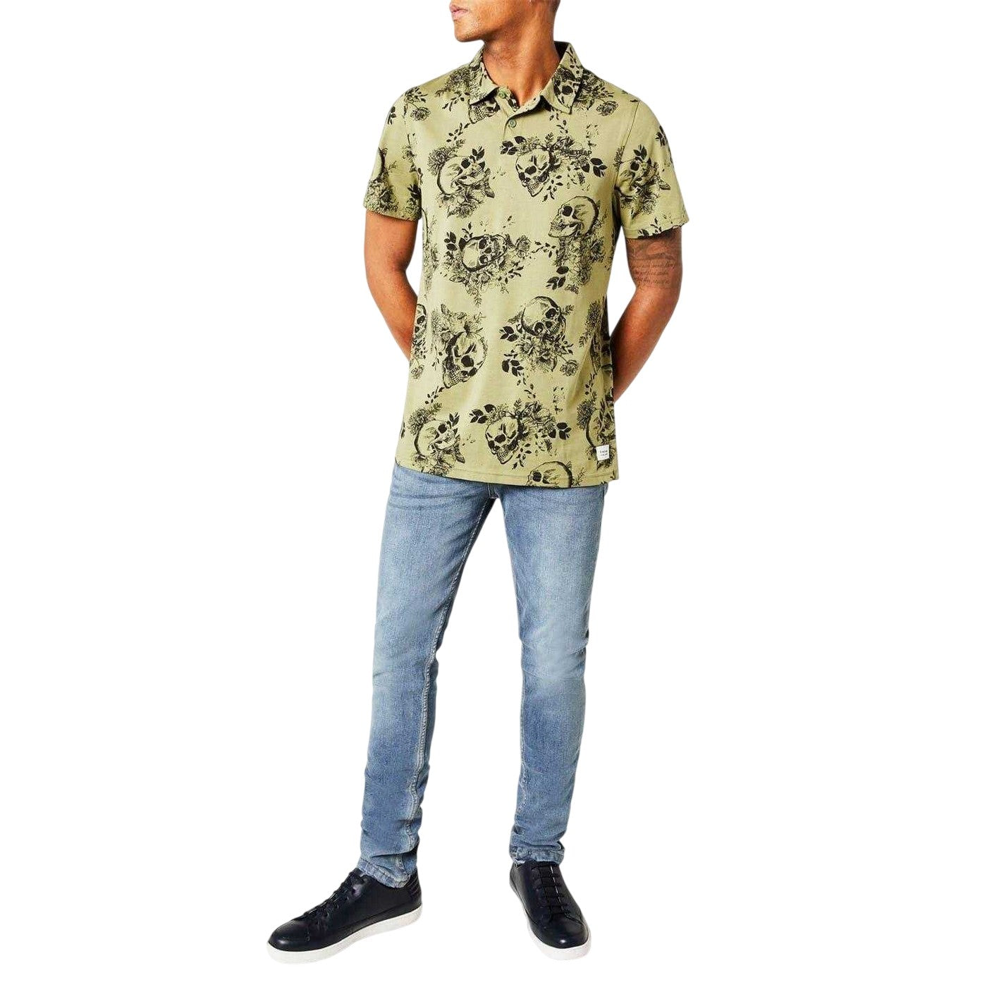 Bleach Wash - Lifestyle - Firetrap Mens Denim Skinny Jeans