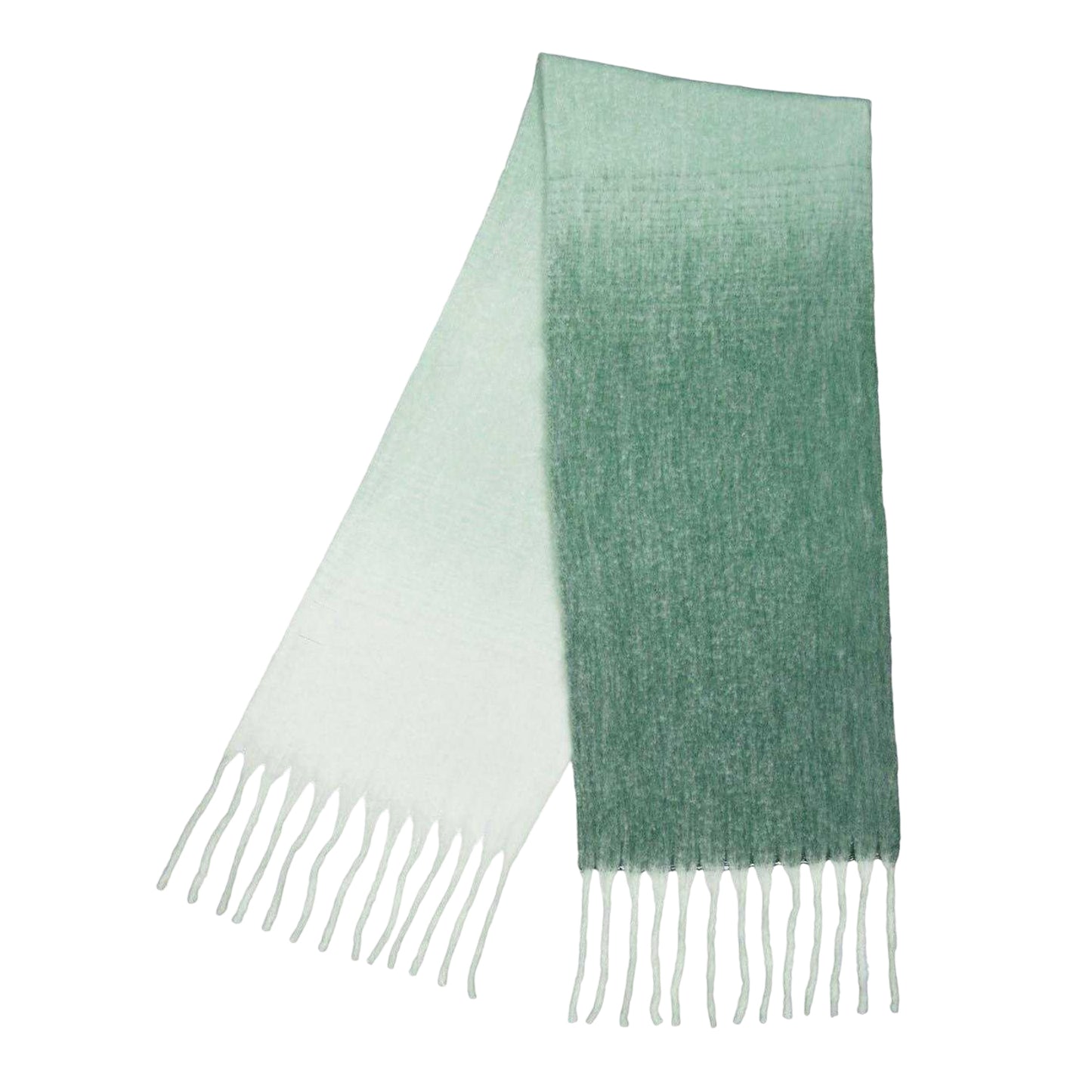 Green - Front - Pieces Ombre Scarf