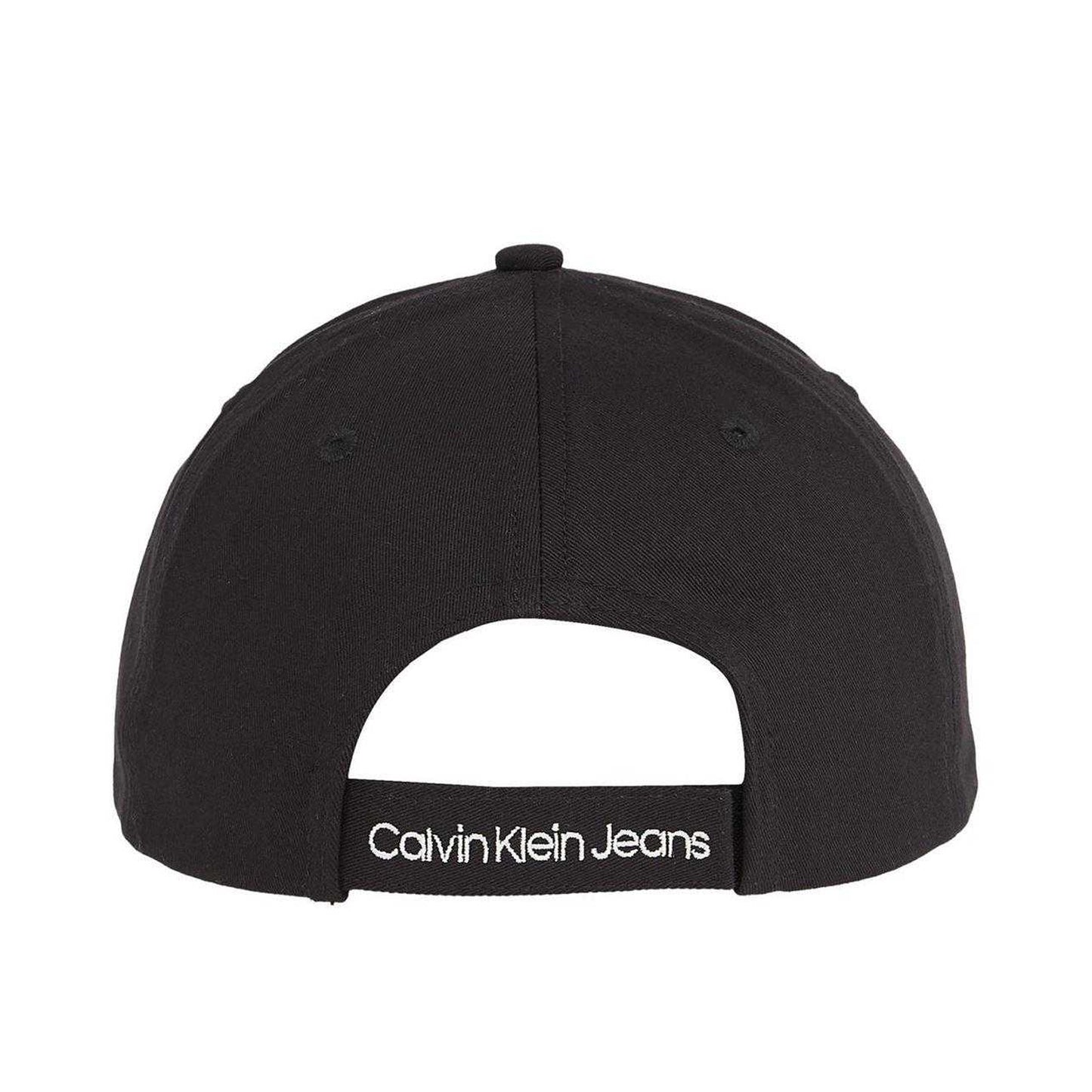 Black - Back - Calvin Klein Childrens-Kids Jeans Monogram Everyday Baseball Cap