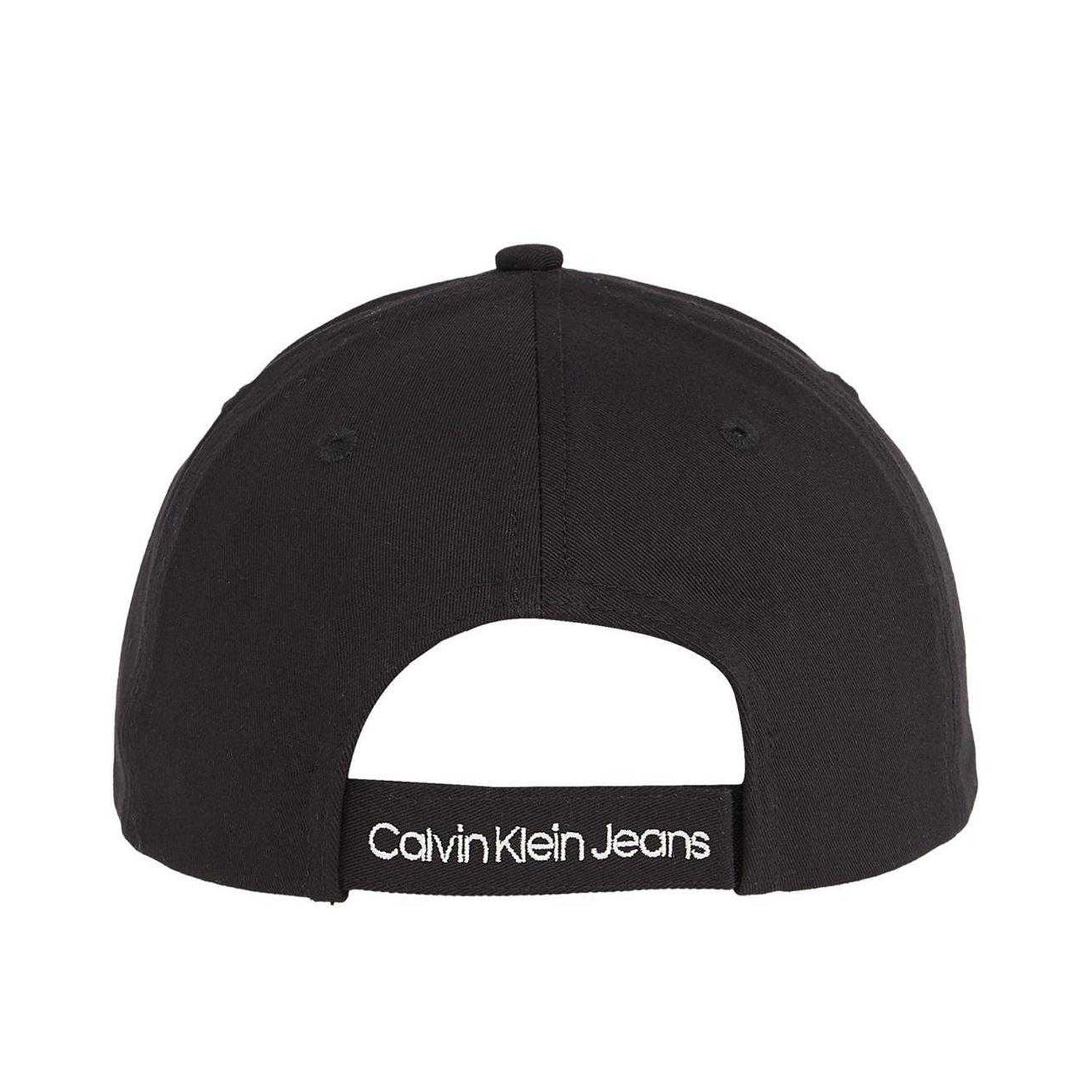 Black - Back - Calvin Klein Childrens-Kids Jeans Monogram Everyday Baseball Cap