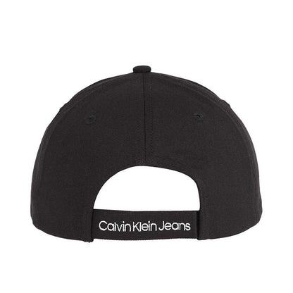 Black - Back - Calvin Klein Childrens-Kids Jeans Monogram Everyday Baseball Cap