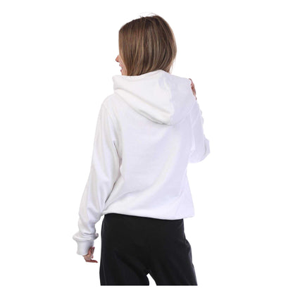 White - Back - Diesel Womens-Ladies Reggy Relaxed Fit Hoodie