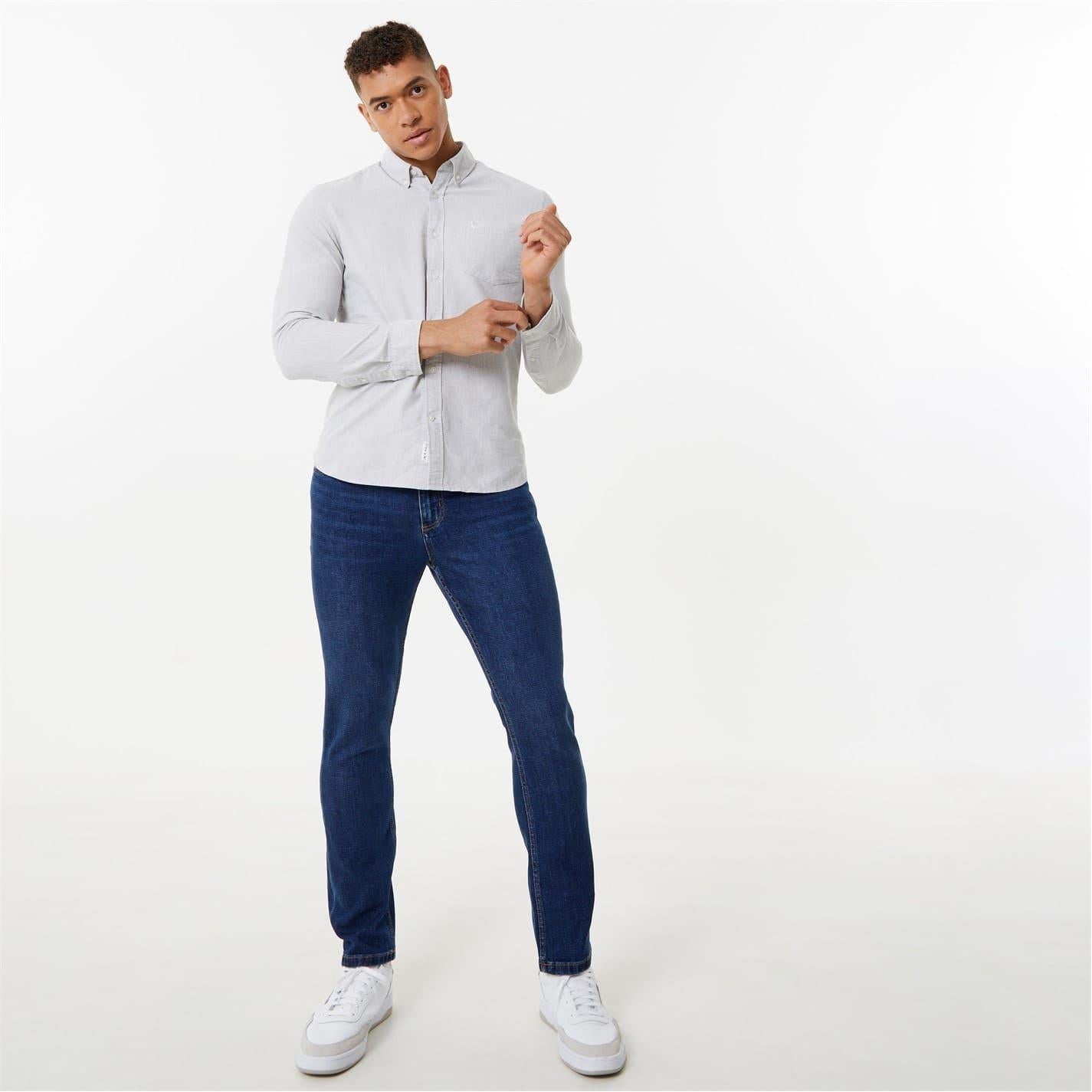Dark Indigo - Front - Jack Wills Mens Denim Skinny Jeans