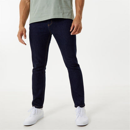 Indigo - Front - Jack Wills Mens Denim Skinny Jeans