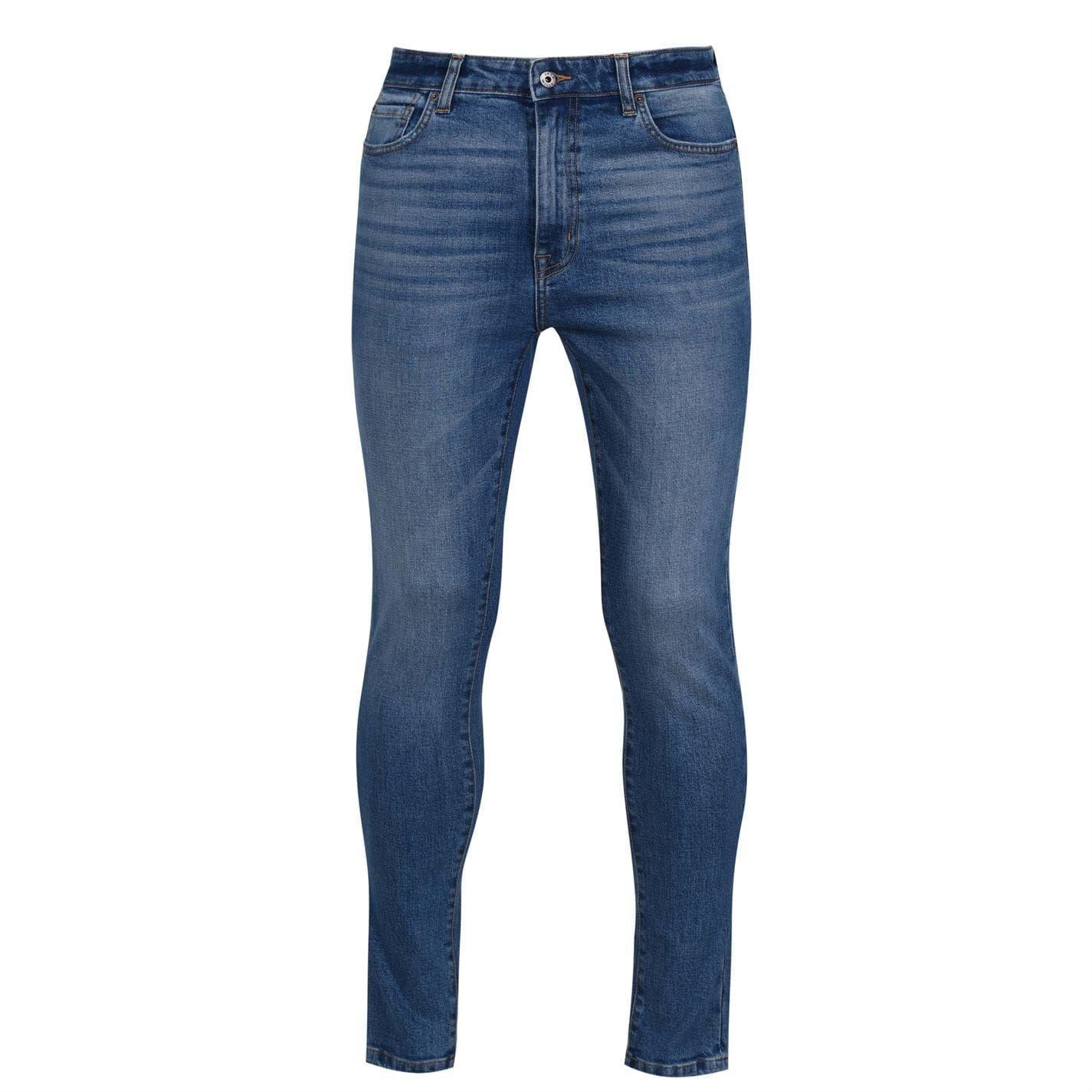 Mid Indigo - Pack Shot - Jack Wills Mens Denim Skinny Jeans
