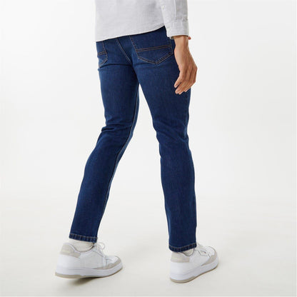 Dark Indigo - Back - Jack Wills Mens Denim Skinny Jeans