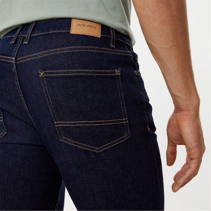 Indigo - Side - Jack Wills Mens Denim Skinny Jeans