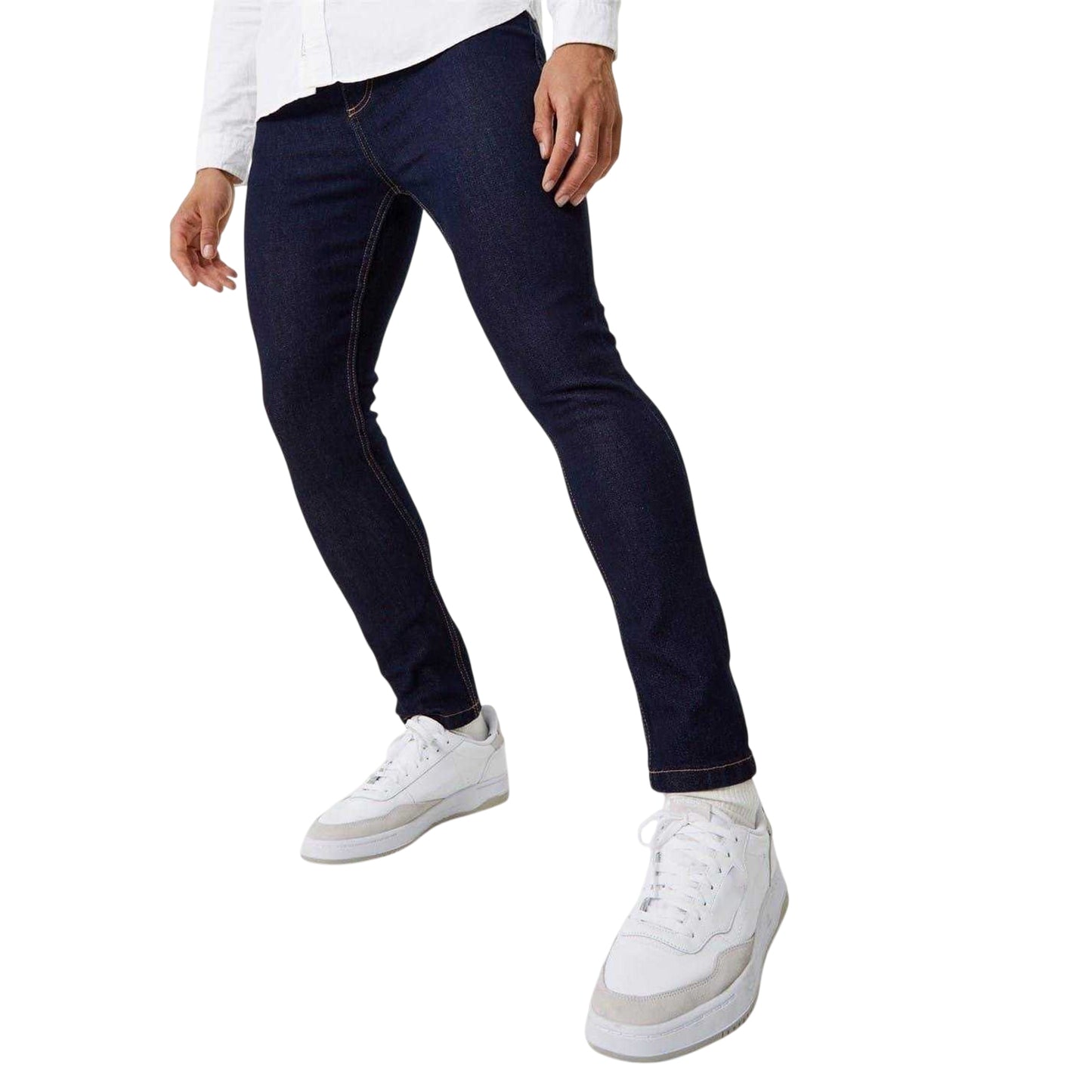 Deep Rinse - Front - Jack Wills Mens Denim Skinny Jeans
