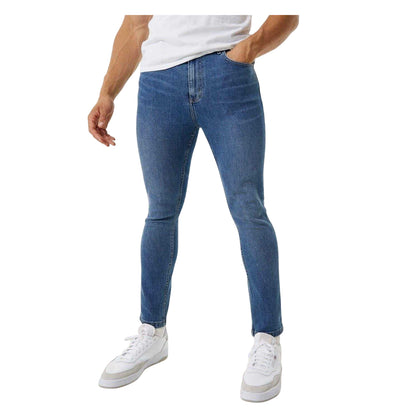Indigo Blue - Front - Jack Wills Mens Denim Skinny Jeans