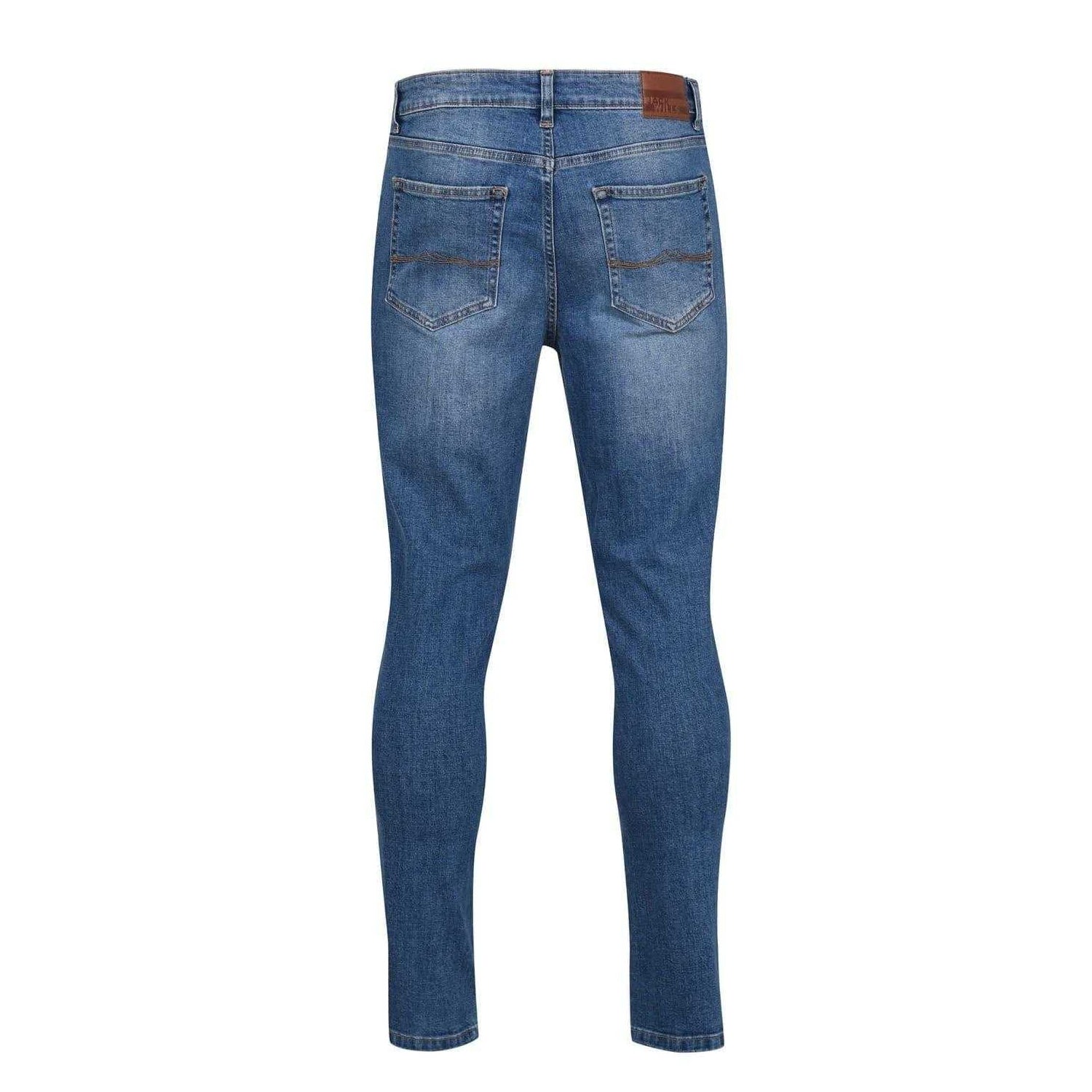 Indigo Blue - Back - Jack Wills Mens Denim Skinny Jeans