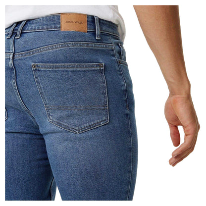 Indigo Blue - Side - Jack Wills Mens Denim Skinny Jeans