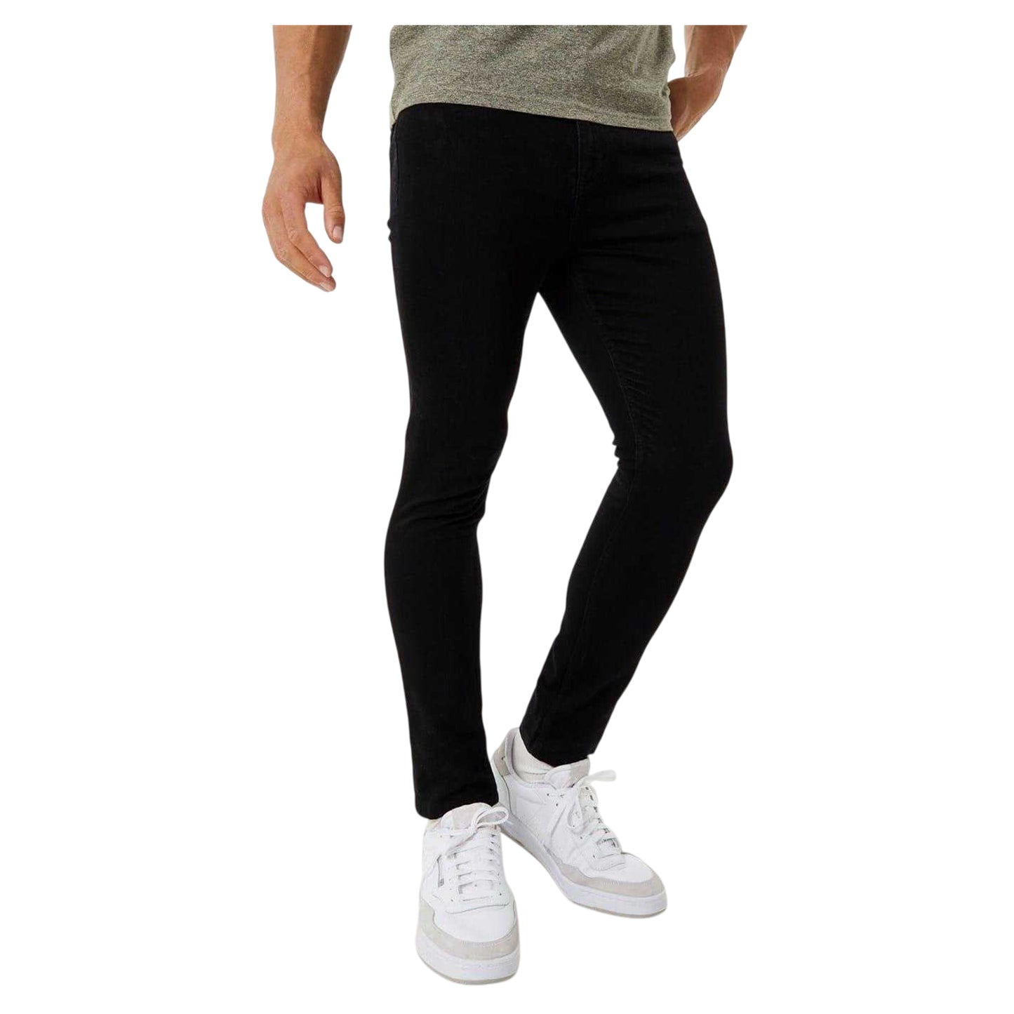 Black - Front - Jack Wills Mens Denim Skinny Jeans
