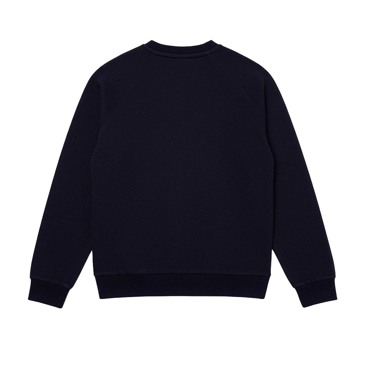 Navy - Back - Lacoste Womens-Ladies Embroidered Logo Cotton Blend Sweatshirt