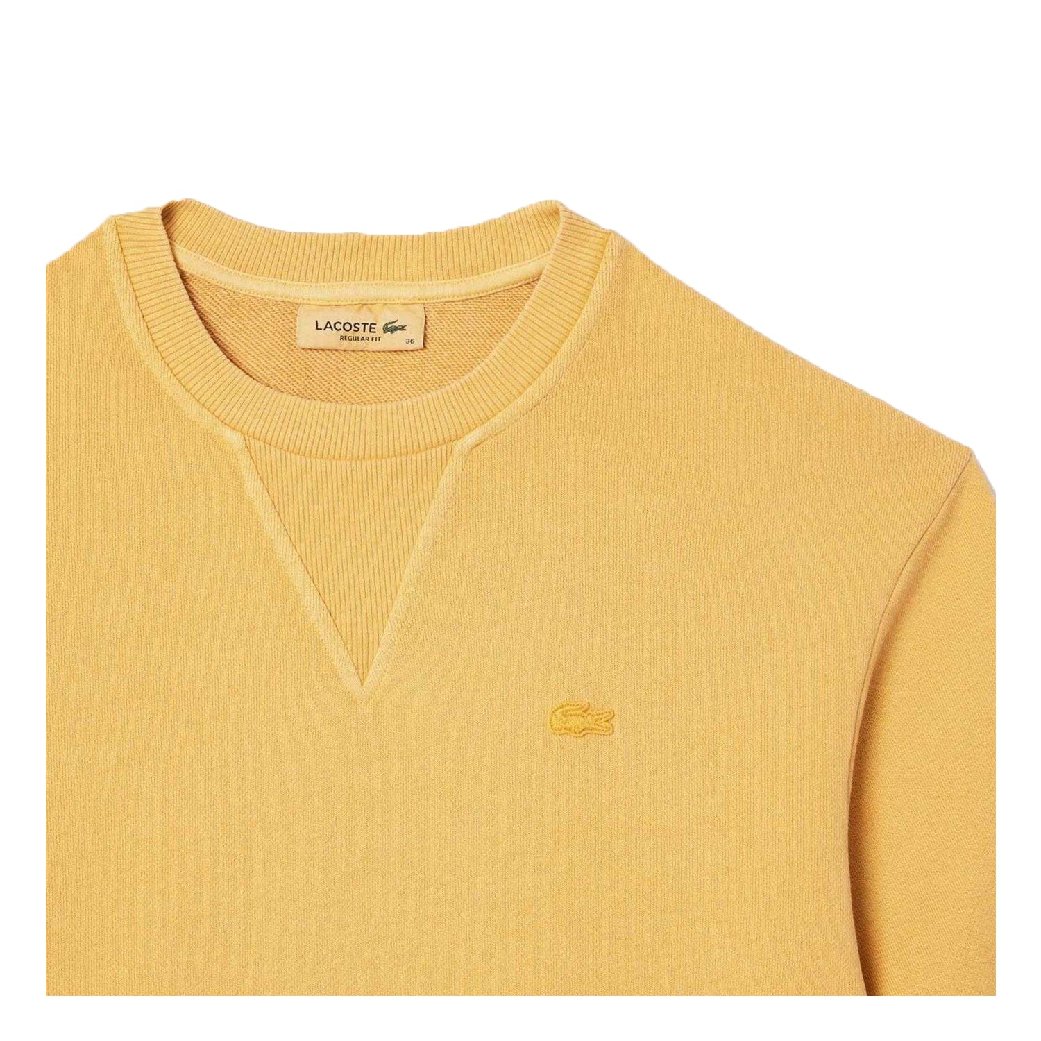 Orange Melange - Side - Lacoste Womens-Ladies Natural Dyed Oversized Hoodie